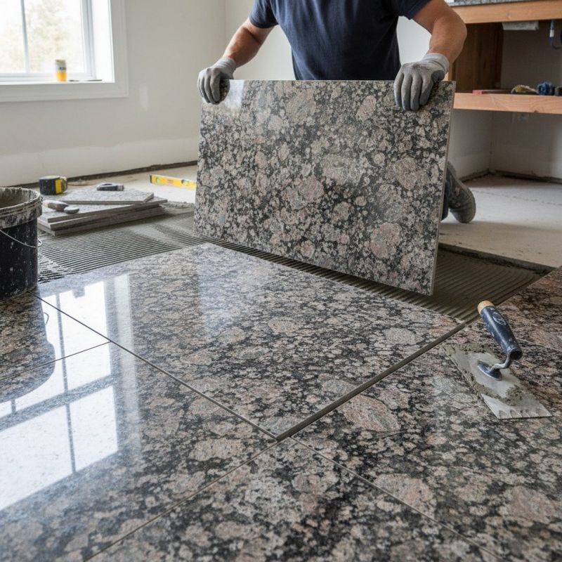 Crushed Granite Installation